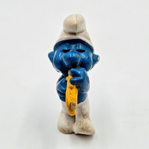 Vintage Smurf Lot Peyo Schleich W. Germany Figurines Lot Of 3 Read - Picture 4 of 16